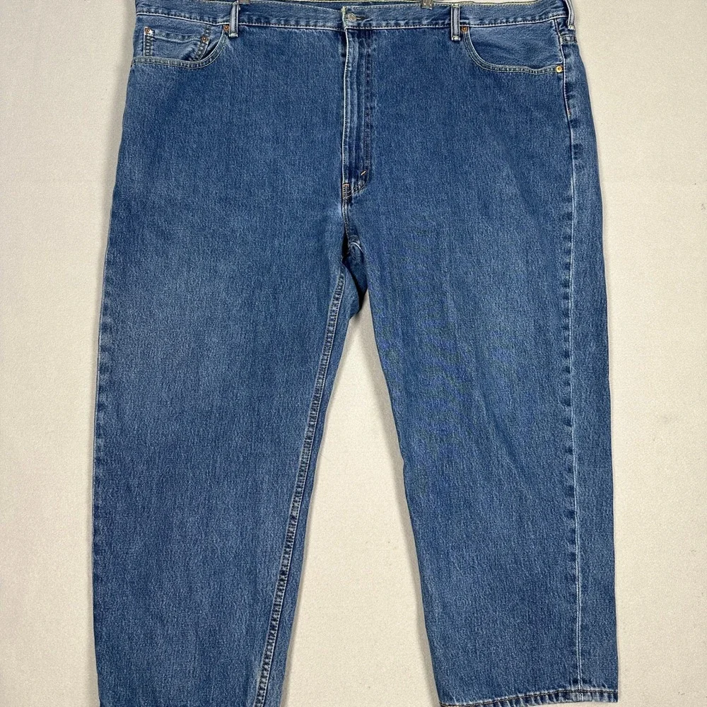 Levi's 550 Jeans Mens 54x29 Relaxed Fit Blue Tapered Leg EUC